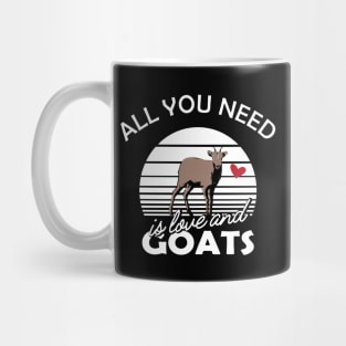 Goat - All you need is love and goats Mug